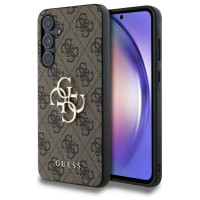 Guess 4G Big Metal Logo case for Samsung Galaxy A55 - brown