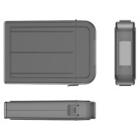 Orico PPH-35 protective case 3.5" disk box - semi-transparent, gray