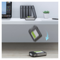 Orico PPH-35 protective case 3.5" disk box - semi-transparent, gray