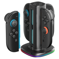 Amazingthing Thunder Pro PlayDock Charger for Nintendo Switch 2 Controllers - Black