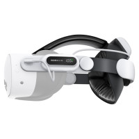 Bobovr E3 Pro Head Strap with Battery for Meta Quest 3 and 3S - White and Black