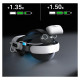 Bobovr E3 Pro Head Strap with Battery for Meta Quest 3 and 3S - White and Black