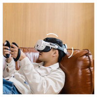Bobovr E3 Pro Head Strap with Battery for Meta Quest 3 and 3S - White and Black