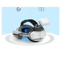 Bobovr P4U Head Strap with Battery for PICO 4 Ultra and Ultra Enterprise - White and Black