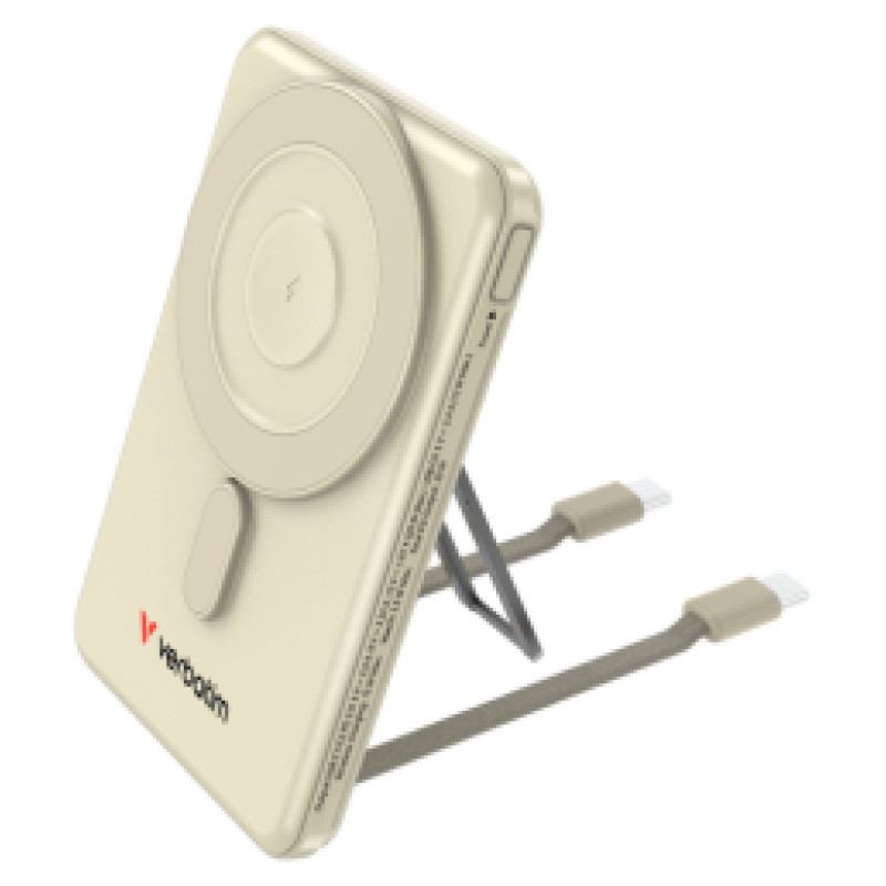 Verbatim Enerģijas krātuve Verbatim Charge n Go 5000mAh Magnetic Wireless Charging Gold - 2 cables