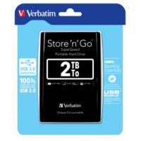 Verbatim Ārējais disks Verbatim Store n Go USB3.0 2TB Black
