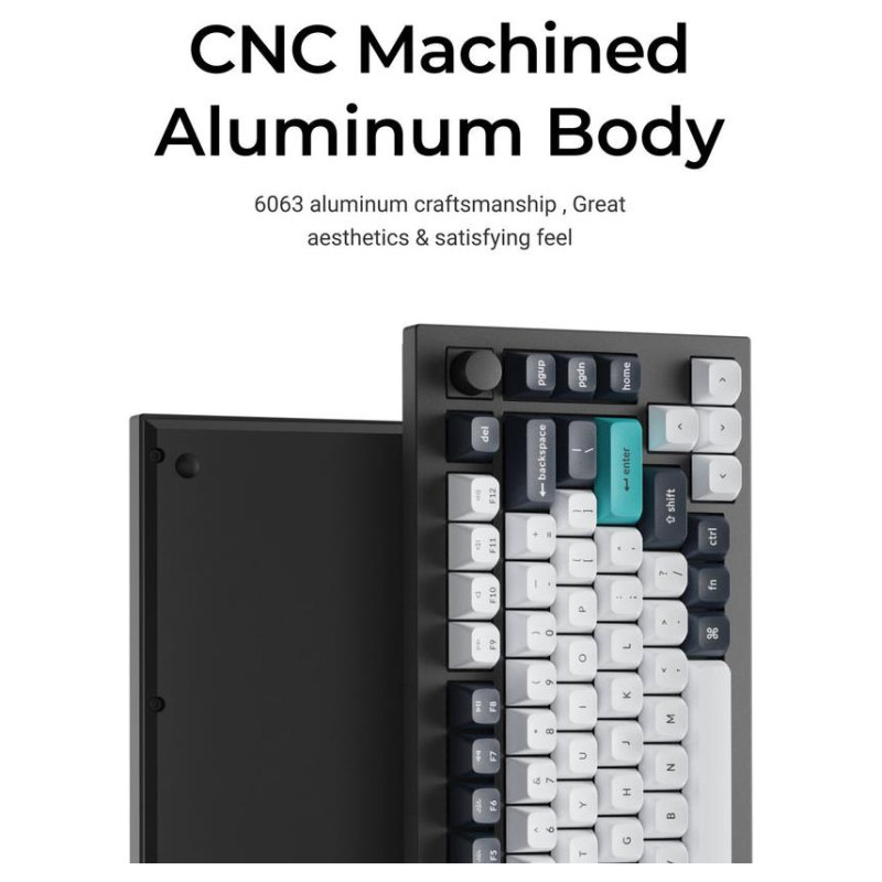 Keychron KEYBOARD WRL Q1 MAX RGB/CARBON BLACK Q1M-M4 KEYCHRON