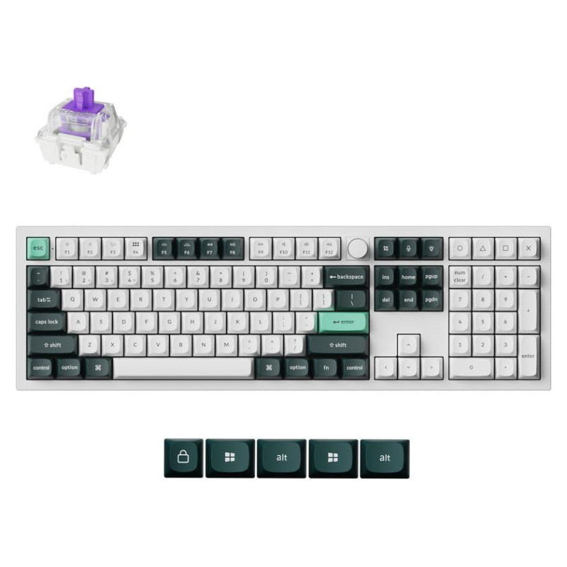 Keychron KEYBOARD WRL Q6 HE RGB/SHELL WHITE Q6H-P1 KEYCHRON