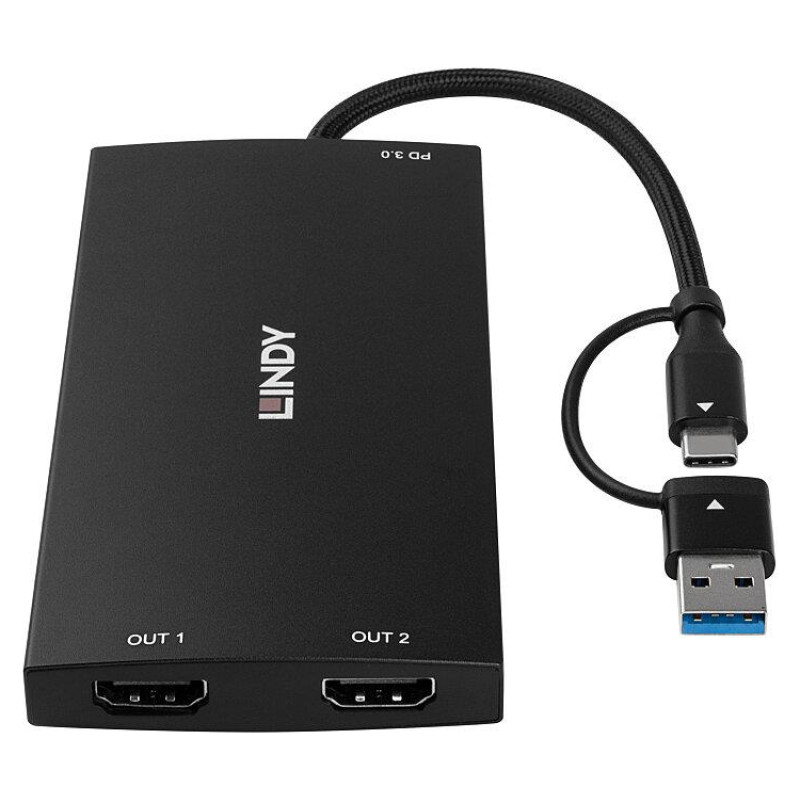 Lindy I/O CONVERTER USB-C/A TO HDMI/43430 LINDY