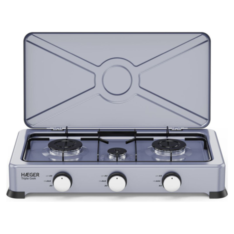 Haeger GC-03E.025A Triple Cook Trīsriņķu gāzes plītiņa