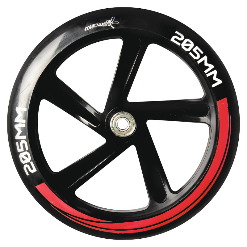 Muuwmi Aluminium Scooter skrejritenis 205 mm, sarkans - AU 565