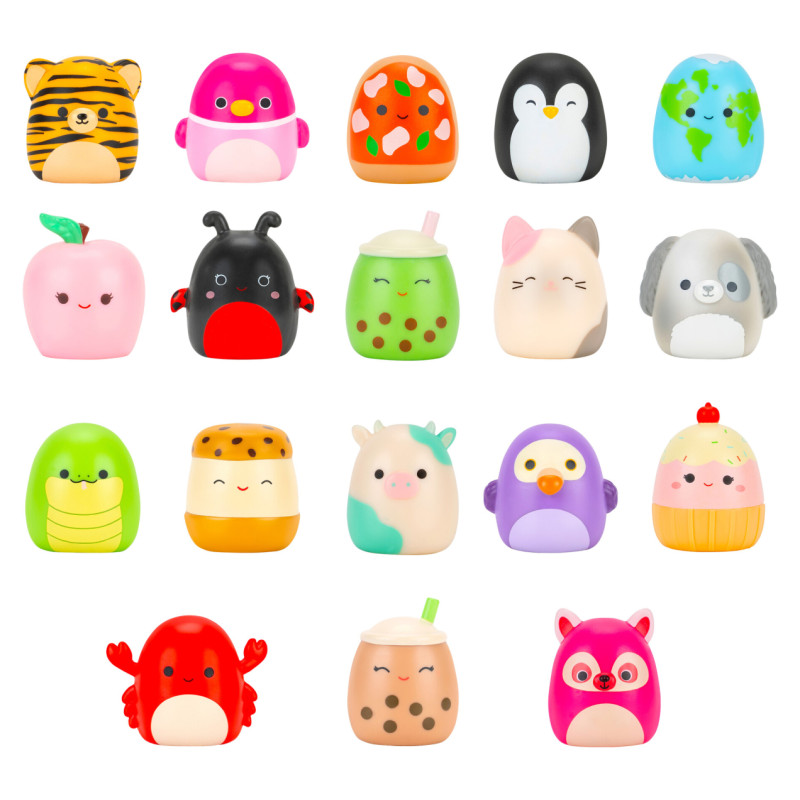 Squishmallows CLIP-A-LONGS 3 figūriņas necaurspīdīgā iepakojumā, 2,5&nbsp;cm