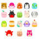 Squishmallows CLIP-A-LONGS 3 figūriņas necaurspīdīgā iepakojumā, 2,5&nbsp;cm
