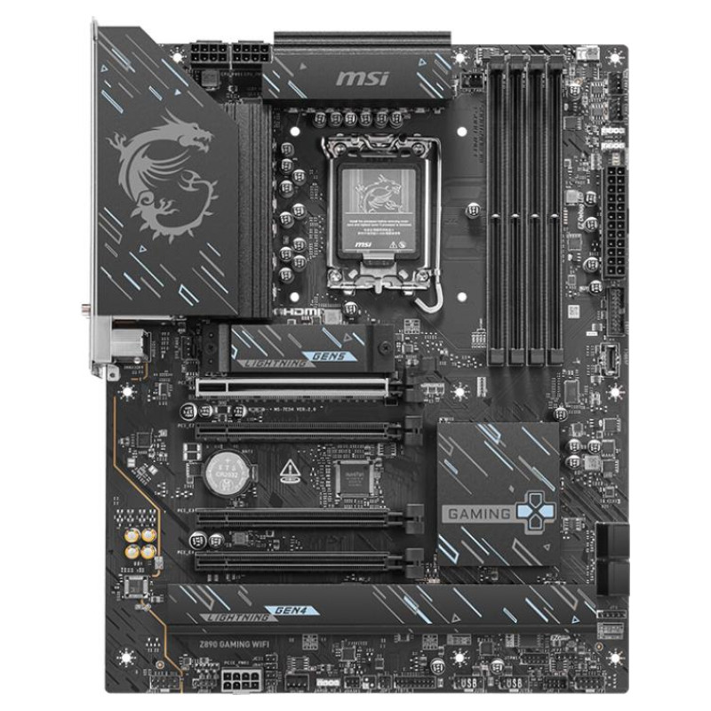 MSI Mainboard|MSI|Intel Z890|LGA 1851 (Socket V1)|ATX|RAM DDR5-SDRAM|4xSlots|Wi-Fi Yes|Bluetooth Yes|3xNumber of M.2 (M) slots|Z890GAMINGWIFI