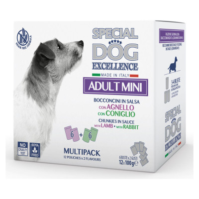 Special Dog Excellence Multipack Pouches Mini Adult with Lamb / Rabbit 12x100 g