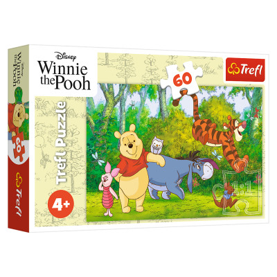 Trefl DISNEY WINNIE THE POOH Puzle Vinnijs Pūks, 60 gab.