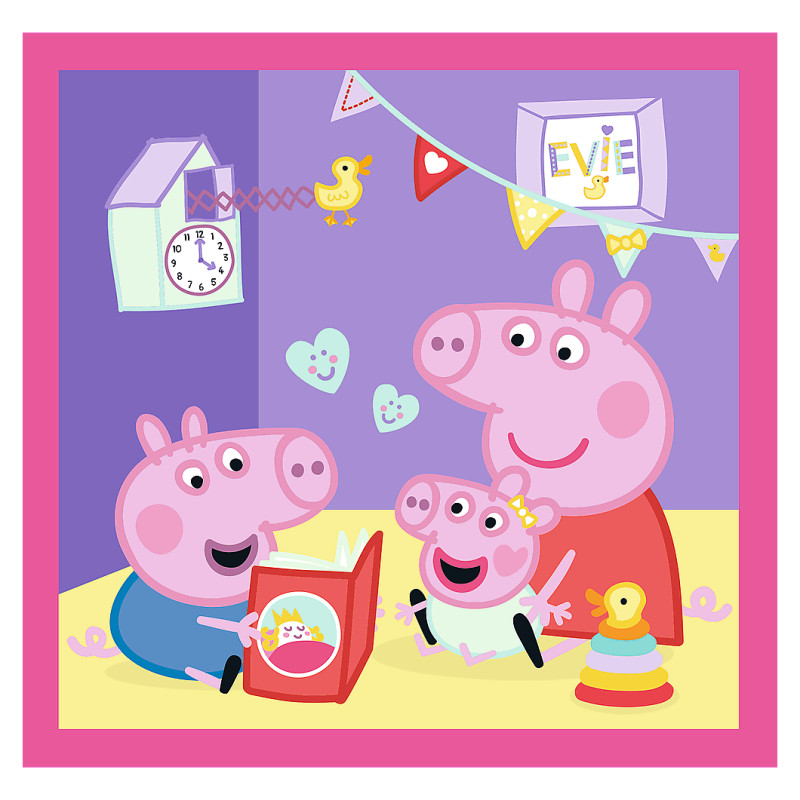 Trefl PEPPA PIG Pužļu komplekts 3in1 Peppa
