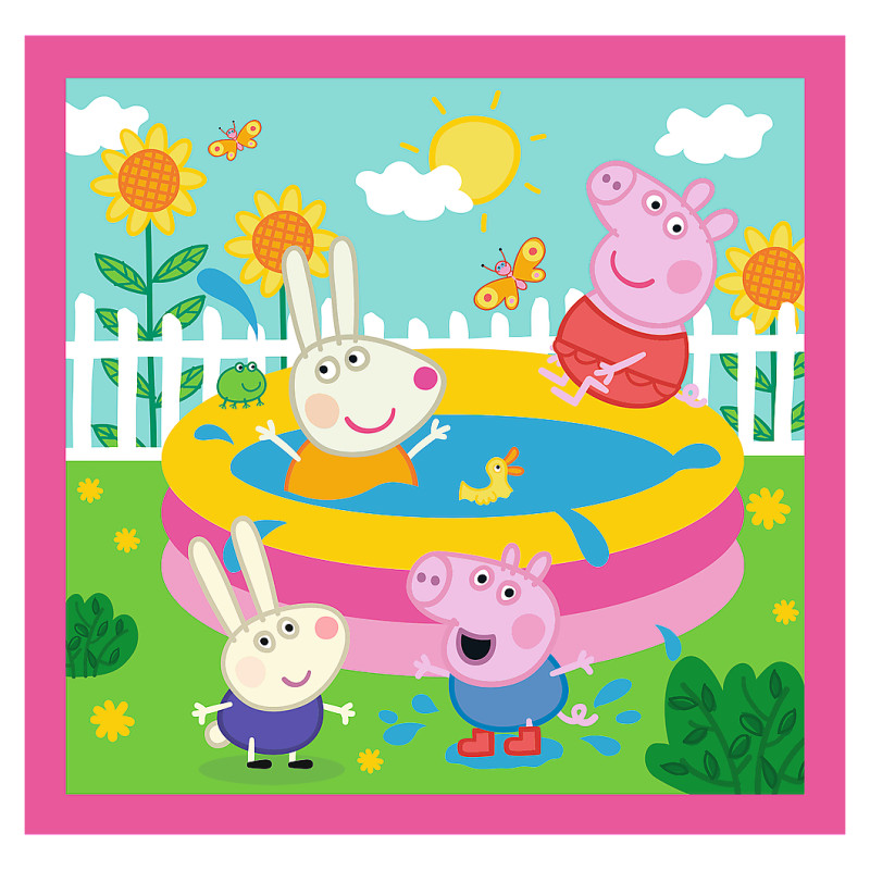 Trefl PEPPA PIG Pužļu komplekts 3in1 Peppa