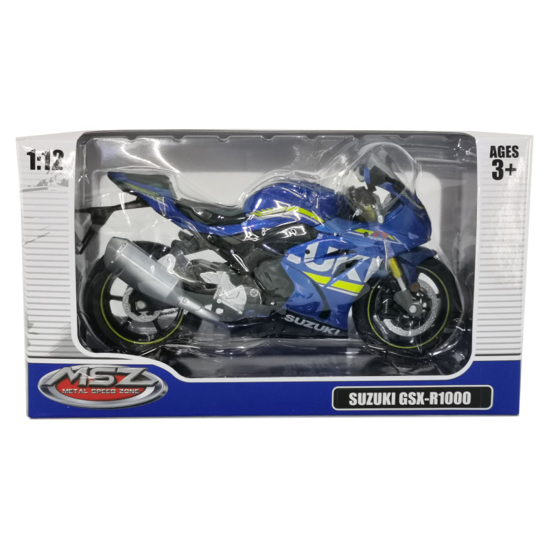MSZ Miniatūrais modelis - SUZUKI GSR-R1000, mērogs 1:12