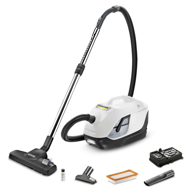 Karcher Vacuum Cleaner|KARCHER|Input power 650 W|Dust capacity 2 L|Cylinder vacuum|Cleaning type Dry|Dust container Bagless|Colour Black/White|1.195-250.0