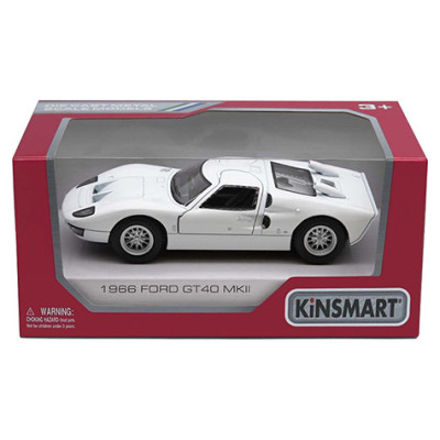 Kinsmart Die-Cast modelis 1966 Ford GT40 MKII, izmērs 1:38