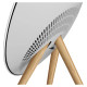 Bang & Olufsen Beosound A9 5th Gen Speaker Natural Alu (Back Grey Mist/Cover Kvadrat Light Grey/Legs Oak)