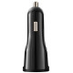Canyon car charger C-033 2.4A/USB-A built-in Lightning Black