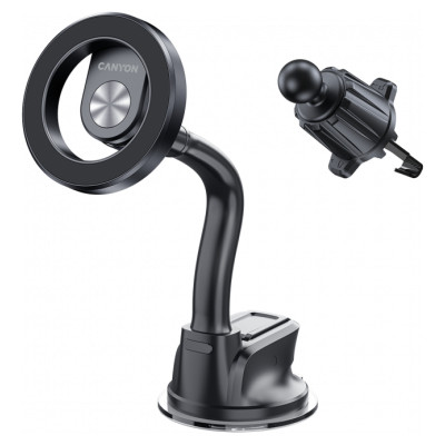 Canyon Magnetic car holder OnGrip 12 suction + air vent Black