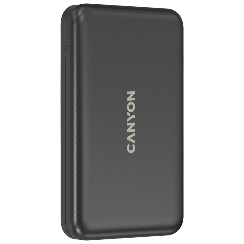 Canyon power bank PB-1001 10000 mAh PD 18W QC 3.0 Wireless 10W Black