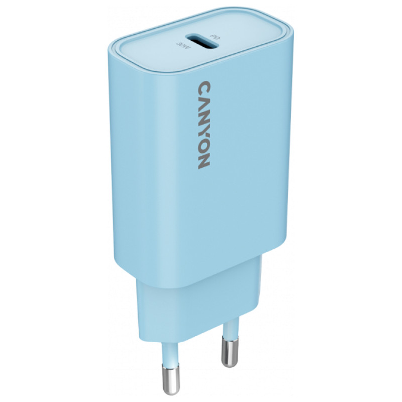 Canyon charger OnCharge 30CL Max Power 30W 1xPD EU Light Blue