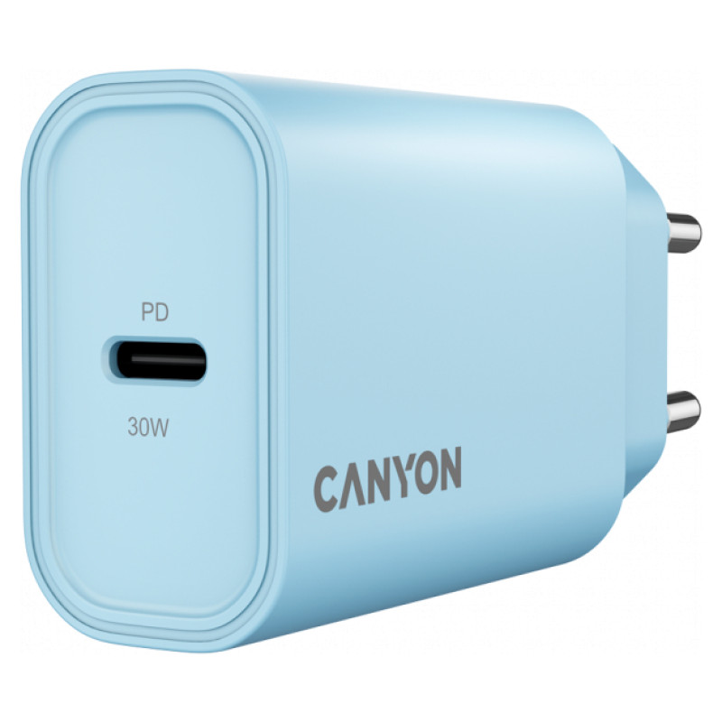 Canyon charger OnCharge 30CL Max Power 30W 1xPD EU Light Blue
