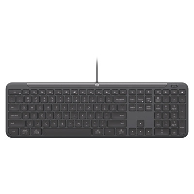 Logitech Signature Slim  K620 Wired Keyboard for Business - GRAPHITE - US INT'L - USB - N/A - INTNL-973 - USB-C