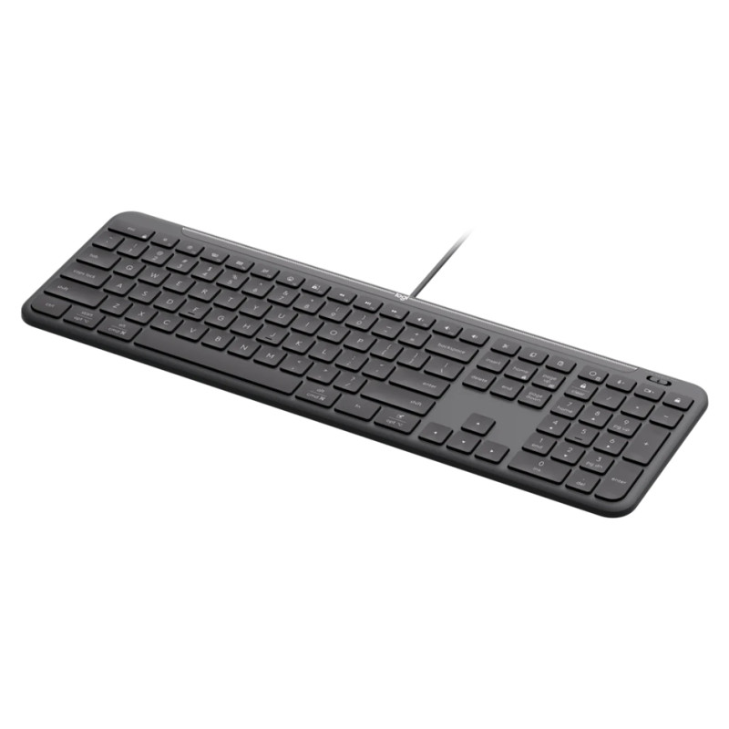 Logitech Signature Slim  K620 Wired Keyboard for Business - GRAPHITE - US INT'L - USB - N/A - INTNL-973 - USB-C