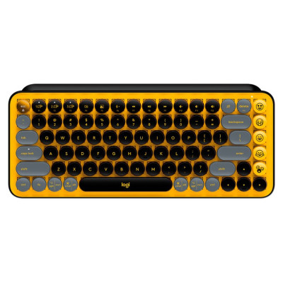 Logitech POP Keys Bluetooth Mechanical Keyboard - BLAST YELLOW - RUS