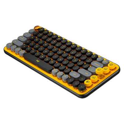 Logitech POP Keys Bluetooth Mechanical Keyboard - BLAST YELLOW - RUS