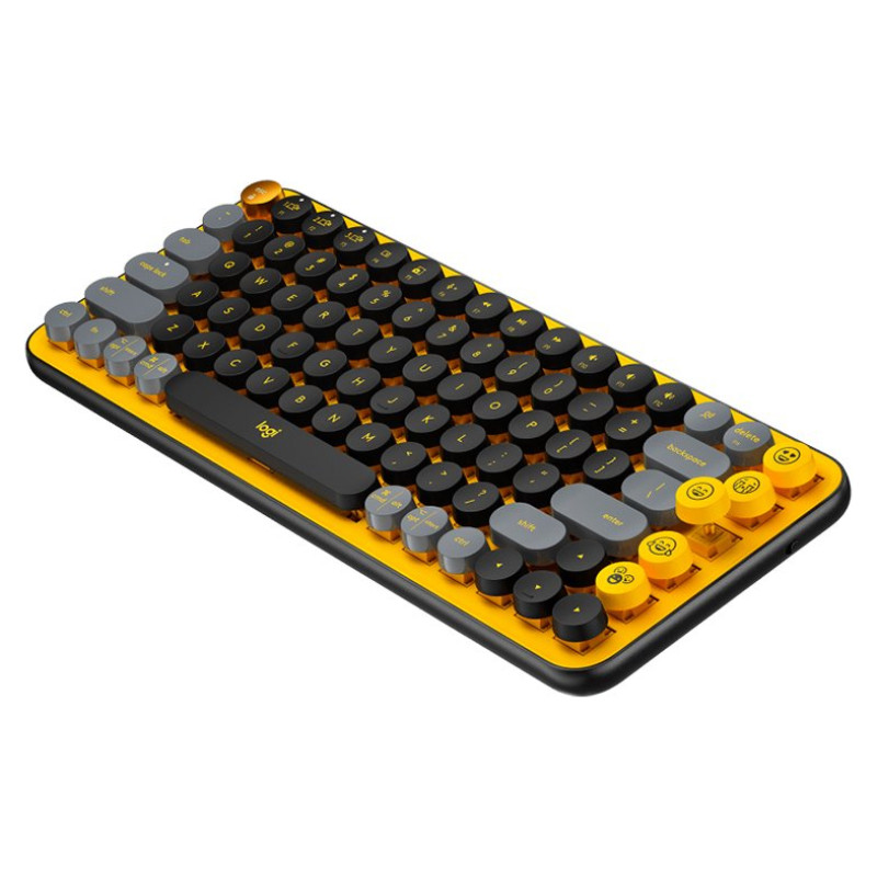 Logitech POP Keys Bluetooth Mechanical Keyboard - BLAST YELLOW - RUS