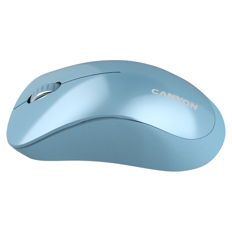 Canyon MW-11, 2.4 GHz  Wireless mouse ,with 3 buttons, DPI 1200, Battery:AAA*2pcs  ,Blue67*109*38mm 0.063kg