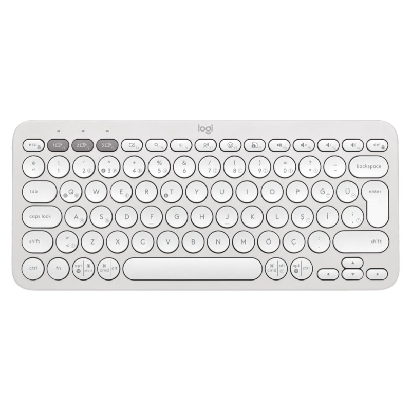 Logitech K380S Bluetooth Keyboard - TONAL WHITE - NORDIC