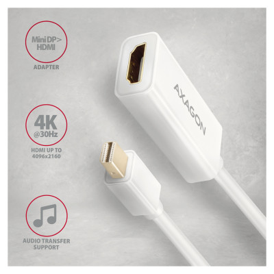 Axagon RVDM-HI14N Mini DP > HDMI 1.4 adapter 4K/30Hz