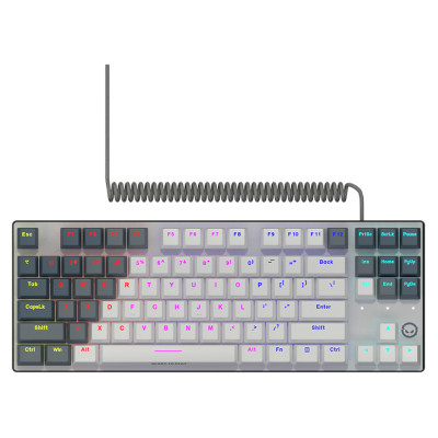 Lorgar Azar 514TKL, Wired RGB mechanical gaming keyboard, white, EN layout