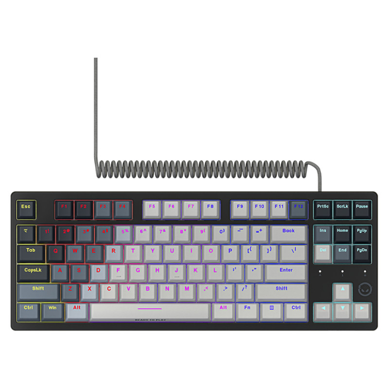 Lorgar Azar 514TKL, Wired RGB mechanical gaming keyboard, white, EN layout