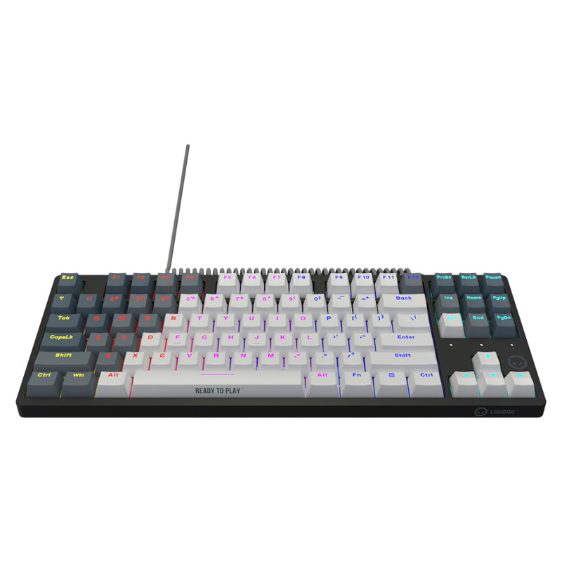 Lorgar Azar 514TKL, Wired RGB mechanical gaming keyboard, white, EN layout