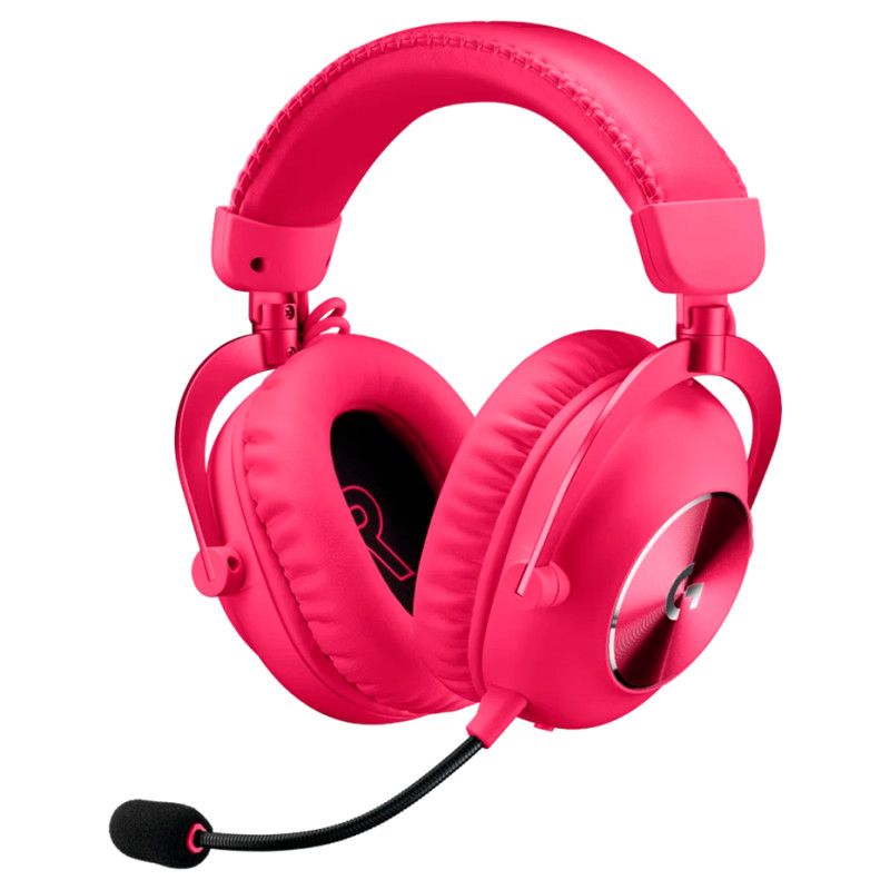 Logitech G PRO X2 LIGHTSPEED Wireless Gaming Headset - Blue Mic - MAGENTA