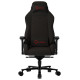 Lorgar Ace 422, Gaming chair, Anti-stain durable fabric, 1.8 mm metal frame, multiblock mechanism, 4D armrests, 5 Star aluminium base, Class-4 gas lift, 75mm PU casters, Black + red