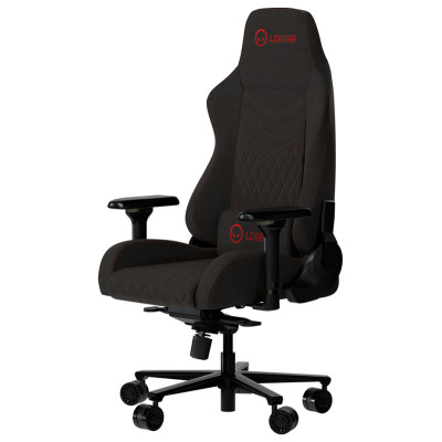 Lorgar Ace 422, Gaming chair, Anti-stain durable fabric, 1.8 mm metal frame, multiblock mechanism, 4D armrests, 5 Star aluminium base, Class-4 gas lift, 75mm PU casters, Black + red