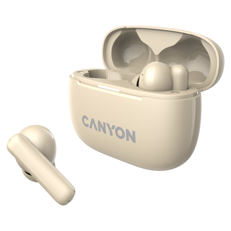 Canyon headset OnGo TWS-10 ANC+ENC Beige