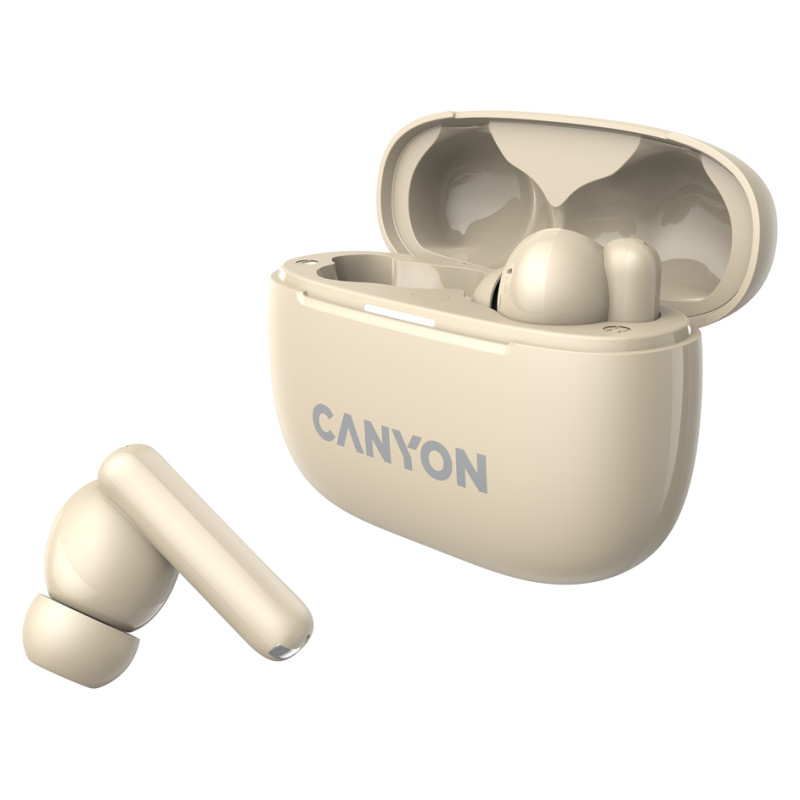 Canyon headset OnGo TWS-10 ANC+ENC Beige