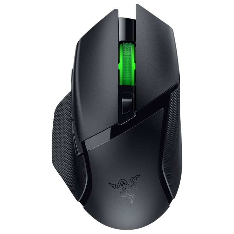 Razer Basilisk V3 X HyperSpeed, wireless gaming mouse with Bluetooth connection, Razer Chroma RGB, Razer 5G Advanced 18K DPI Optical Sensor, 18000 DPI, Mechanical Mouse Switches Gen-2, 100% PTFE feet, 110 g