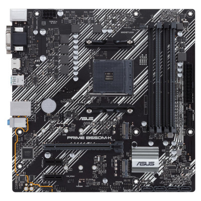Asus Mainboard|ASUS|AMD B550|SAM4|MicroATX|2xPCI-Express 3.0 1x|2xM.2|1xPCI-Express 4.0 16x|Memory DDR4|Memory slots 4|1x15pin D-sub|1xDVI|1xHDMI|6xUSB 3.2|1xPS/2|1xRJ45|3xAudio port|PRIMEB550M-K