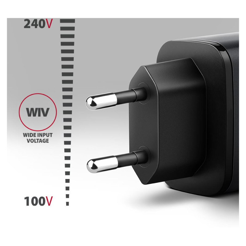Axagon MOBILE CHARGER WALL USB 67W/GAN 2PORT ACU-PQ67D AXAGON